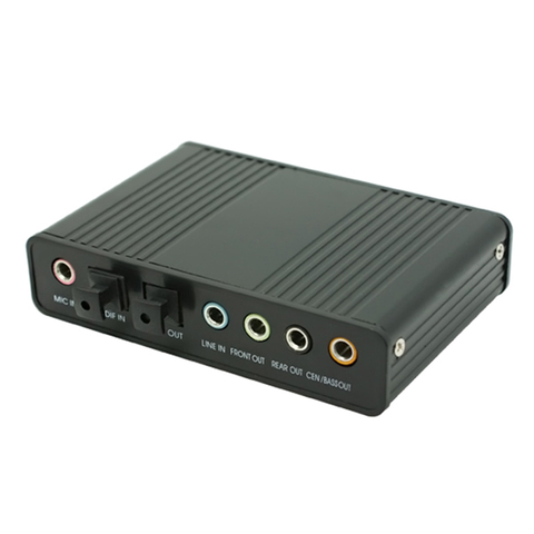 USB 2.0 Channel 5.1 Optical Toslink S/PDIF Audio Sound Card,External Audio Adapter Converter -PC Computer Laptop Sound Recording ► Photo 1/2