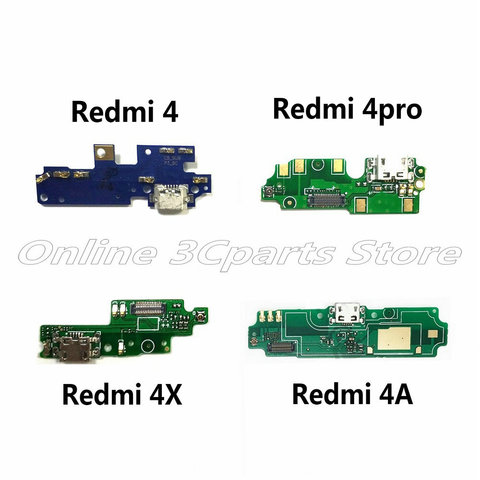 New Microphone Module+USB Charging Port Board Flex Cable Connector Parts For Xiaomi Redmi 4 4Pro 4A 4X Replacement ► Photo 1/6