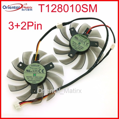 Free Shipping T128010SM 75mm DC12V 0.20A 40*40*40mm For GIGABYTE Graphics Card Cooler Cooling Fan ► Photo 1/6