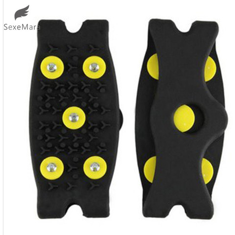 SexeMara Snow Ice Climbing Anti Slip Spikes Grips Crampon Cleats 5-Stud Shoes Cover ► Photo 1/6