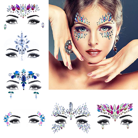 Rhinestone Face Gems Jewels / Festival Party Bling Bling Make Up