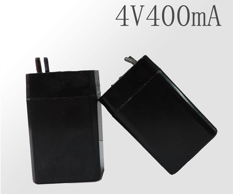2X 4V 400mAH rechargeable lead acid battery small battery flashlight battery 4V400MAH 28*22*46MM Free Shipping ► Photo 1/1