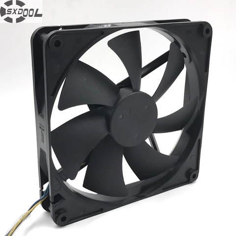 pwm cooling fan 140mm 14cm  D14BH-12 DC12V 0.70A 14025 chassis with four-wire power supply cooler sxdool ► Photo 1/3