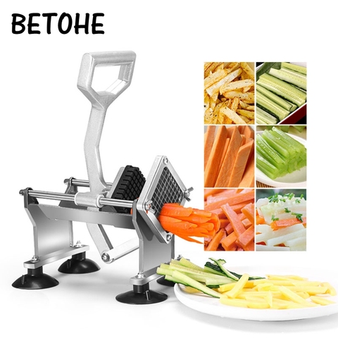 HOT Stainless Steel French Home Kitchen Fry Fries Potato Chips Strip Cutting Cutter Machine Maker potatoes tools ► Photo 1/1