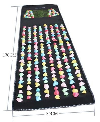 the product sell like hot cakes Foot massage mat the road of health A foot massager Color stone massage blanket ► Photo 1/6