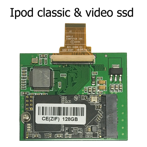 128GB SSD For Ipod classic 6th 7th Ipod video 5Gen 5.5th  Replace HS081HA MK8010GAH MK8022GAA MK1626GCB MK1231GAL ZIF CE HDD ► Photo 1/5