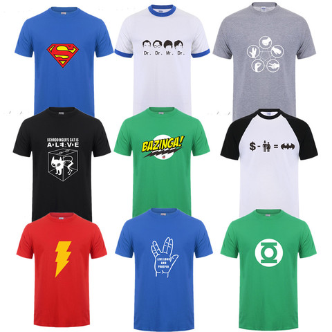 The Big Bang Theory T Shirt New Bazinga Sheldon Cooper Penny Cotton Short Sleeve Men T Shirts Cooper Geek Logo Men Clothing Top ► Photo 1/6