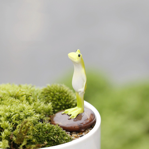 Cute Animal frog home Micro fairy garden gnomes figurines kawaii miniatures/terrarium dollhouse decor ornaments DIY accessories ► Photo 1/1