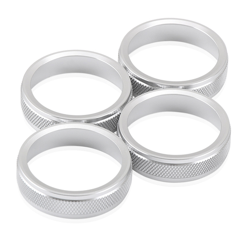 4pcs Car styling Centeral Air Conditioner Button Cover Ring CD Sound Knob Trim For Volvo S60 XC60 V60 S80 V40 ect. ► Photo 1/6