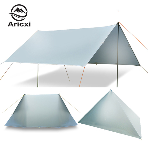 ARICXI 15D silicone coated nylon ultraight tarp Outdoor awning shelter light weight portable camping shelter sunshade tent tarp ► Photo 1/6