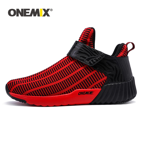 ONEMIX Adult Men Casual Shoes For Hiking Fashion Stripe Winter Warm Snow Boot Couple Trainer Baseball Sneakers Women Ankle Boots ► Photo 1/6