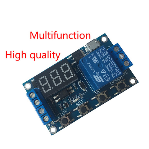 1 Channel 5V Relay Module Time Delay Relay Module Trigger OFF / ON Switch Timing Cycle 999 minutes for Arduino Relay Board Rele ► Photo 1/6