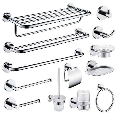 High Quality Bathroom Hardware Set Towel Rack Paper Holder Chrome Plated Toilet Brush Ring Accessories History Review Aliexpress Er Best Sanitary Ware Alitools Io - Best Rated Bathroom Hardware