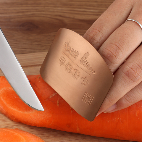 1PC Stainless Steel Finger Guard Finger Safe Protector Knife Cutting Vegetables Finger Protection Tool Creative Kitchen Gadget ► Photo 1/6