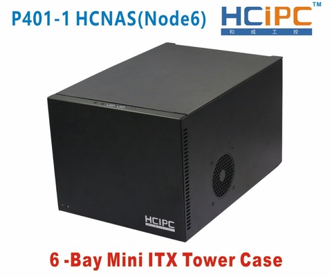 HCiPC 6Bay Mini ITX Tower Case,6Bay NAD HDD Enclosure,6bay NAS Server,NAS CASE ► Photo 1/6