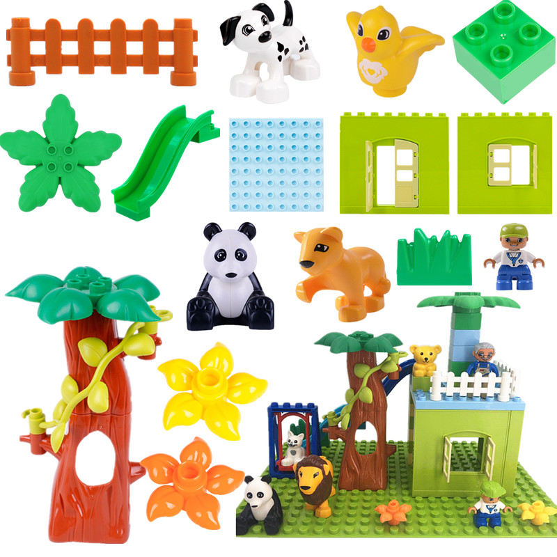 Diy Accessories Building Blocks Happy Family Forest House Animals  Compatible with Duploed Parts Toys for Children kids Gifts - Price history  & Review | AliExpress Seller - FMZXG BABYS Store 