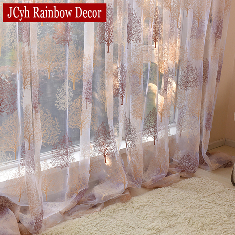 Japanese Style Sheer Tulle Curtains For Living Room Burnout Curtains For Children Bedroom Window Kitchen Curtains Blinds Drapes ► Photo 1/6