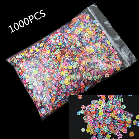 1000Pcs Polymer Clay Flower Crafts Flatback Scrapbooking For Embellishments Nail Stickers Art Decoration Diy Accessories ► Photo 1/5