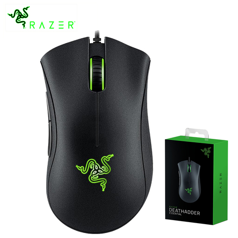 Original Razer DeathAdder Essential Wired Gaming Mouse Mice 6400DPI Optical Sensor 5 Independently Buttons For Laptop PC Gamer ► Photo 1/6