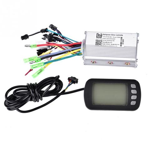 36V/48V 350W Brushless Electric Bicycle Controller with LCD Panel Meter Digital Gauge Set for E-bike Electric Bike Scooter ► Photo 1/1