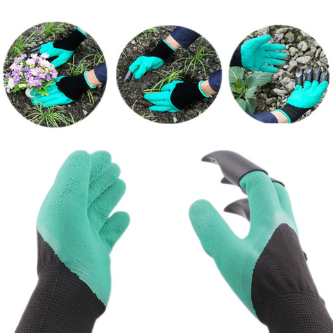 Hot Rubber Garden Gloves Safety Gardening Gloves For Soil Flip Man Moman Protection Hand Garden Tools Supplies Products ► Photo 1/6