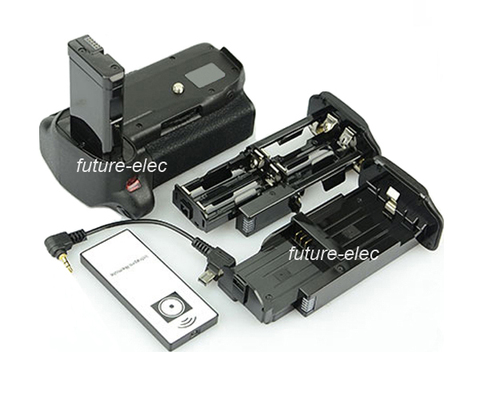 2-Step Vertical Power Shutter Battery Handle Hand Grip Pack For Nikon D3100 D3200 D3300 D5300+ Remote Control+ AA Battery Holder ► Photo 1/6