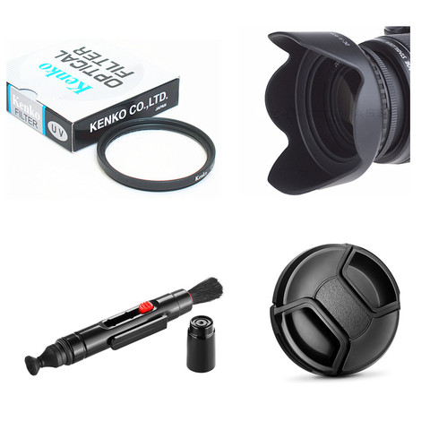 49mm UV Filter + Lens Hood + Cap + Cleaning pen for Panasonic HC-V750 HC-V760 HC-V770 HC-V777 V750 V760 V770 V777 Camcorder ► Photo 1/6