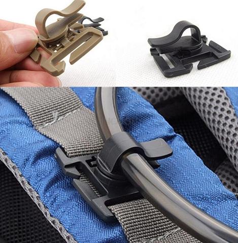 Drink Tube Clip Water Pipe Hose Clamp Backpack molle webbing tactical buckle outdoor camp attach web Hydration Hydrolink Bladder ► Photo 1/4