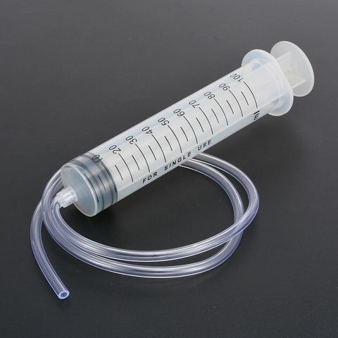 Home 100ml Plastic Syringe With 80cm Clear Tube Kit Set For Measuring Nutrient ► Photo 1/6