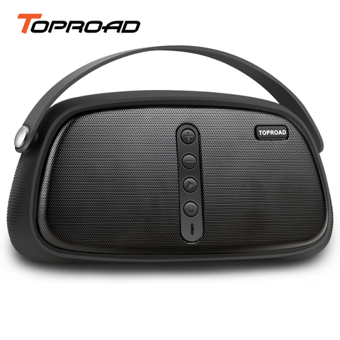 TOPROAD Portable Bluetooth Speaker 12W Wireless 3D Stereo Sound Bass Speakers Support FM radio Handsfree TF AUX USB Music Player ► Photo 1/6