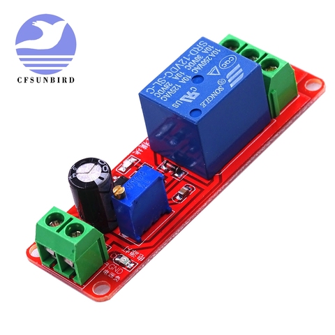 CFsunbird New 12V Delay Timer Monostable Switch Relay Module NE555 Car Oscillator ► Photo 1/2