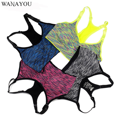 WANAYOU Women Sports Bra,Adjustable Spaghetti Strap Padded Top For Fitness  Running Gym Athletic,Seamless Yoga Sports Bra Top - Price history & Review, AliExpress Seller - WANAYOU Official Store