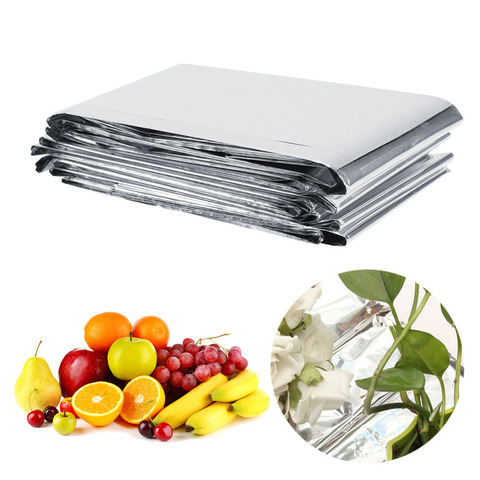 Agricultural Double Sides PET Reflective Mylar Film Greenhouses Fruit Trees Apple Grapes Increasing Temperature Light 210x130cm ► Photo 1/6
