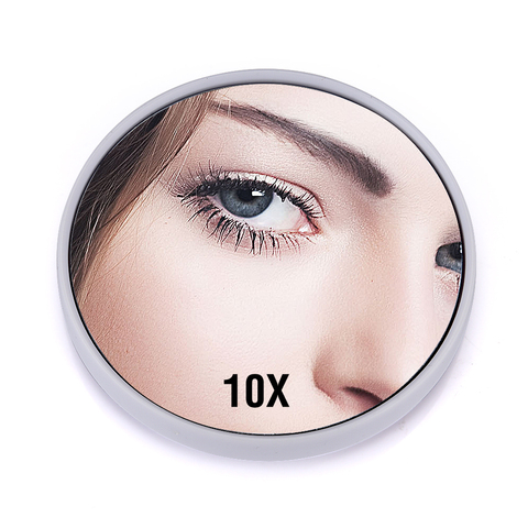 1Pcs 10x Magnifying Makeup Mirror With Two Suction Cups Cosmetics Tools Round Mini Compact Mirror Magnification New Style ► Photo 1/1