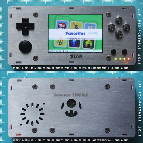 Gameberry Retropie Lakka Metal Raspberry Pi 2.8 Inch PiX-Portbable Handled Game Console Retro Game Module 4000MA Battery ► Photo 1/4