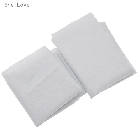 Chzimade 100cm 25g 45g White Non-woven Fabric Interlinings Iron On Sewing Patchwork Single-sided Adhesive Lining DIY ► Photo 1/6