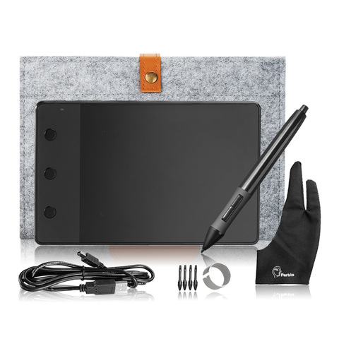 Original Huion H420 Graphic Tablet Art Drawing Board+10 Inches Wool Liner Bag +Two Fingers Anti-fouling Glove as Gift ► Photo 1/6