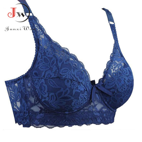 Plus Size 40 90 44 Push Up Lace Bras For Women's Bralette Crop Top BH BCD  Underwear Sexy Lingerie Brassiere Girl Summer 36