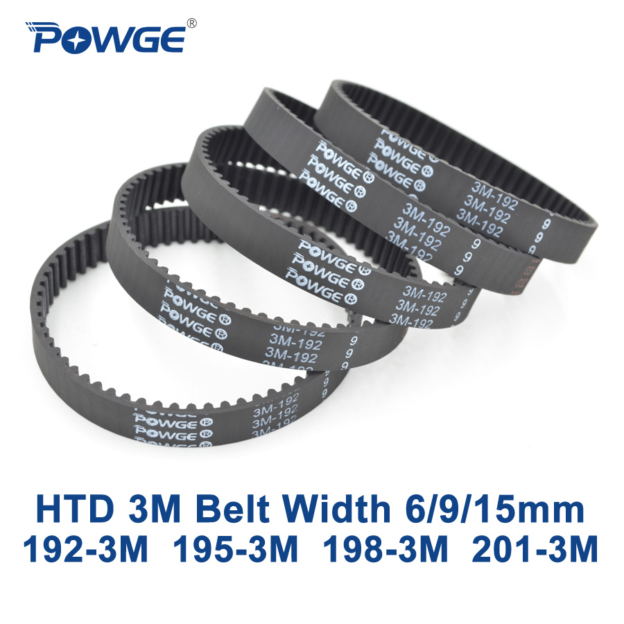 HTD 3M-201 Timing Belt Sprocket Close Loop Synchronous Belt 15mm Width 3M-201-15mm