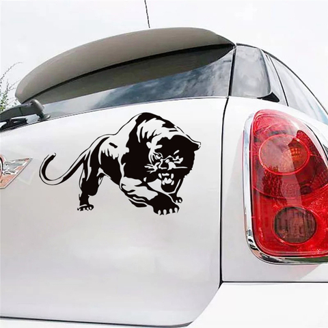 CS-733#15*23.6cm black Panther funny car sticker vinyl decal silver/black for auto car stickers styling car decoration ► Photo 1/5