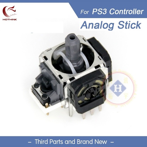 HOTHINK 2pcs/lot New 3pin Replacement black 3D joystick analog Thumb stick for PS3 controller Dualshock 3 ► Photo 1/5
