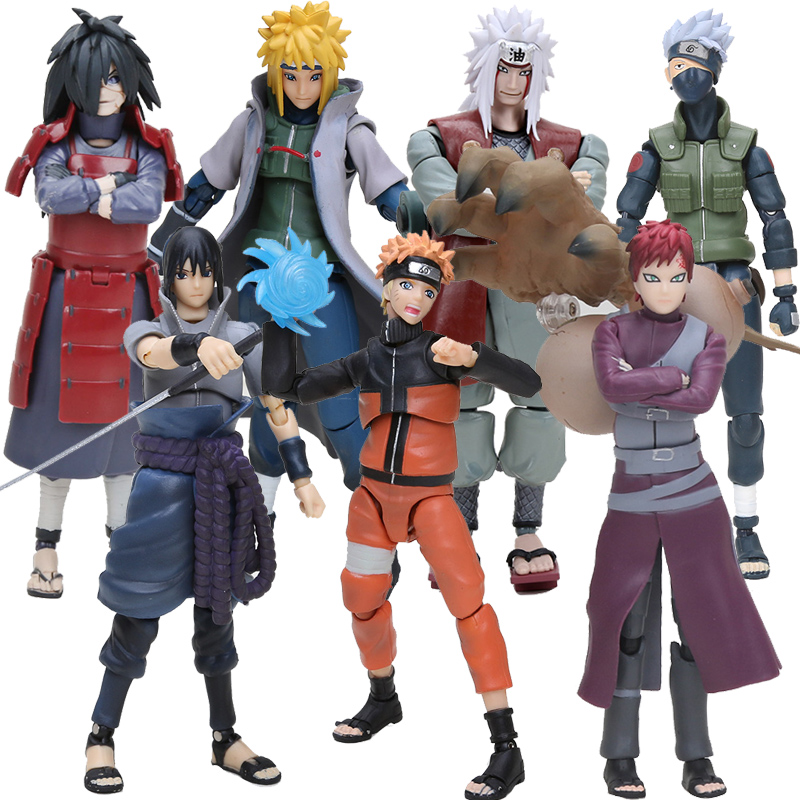 5pcs/Set Naruto Shippuden Action Figures Toy Set: Kakashi Sasuke Gaara  Itachi