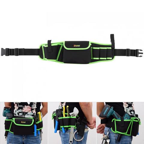 Multifunctional Oxford Cloth Waterproof Waist Tool Bag with 4 Holes 1 Pocket and 45cm Hanging Strap for Maintenance Tools ► Photo 1/6