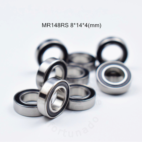 MR148RS 8*14*4(mm) 10pieces free shipping bearing ABEC-5 rubber Sealed Miniature Mini Bearing MR148  chrome steel bearings ► Photo 1/6