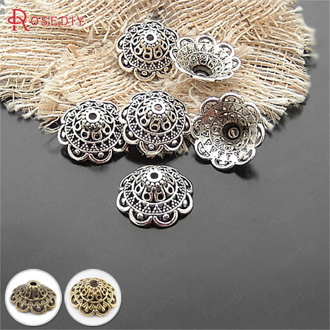 (20474)20PCS 8*18MM Antique Style Plated Alloy Big Beads Caps Diy Handmade Jewelry Findings Jewelry Accessories Wholesale ► Photo 1/6