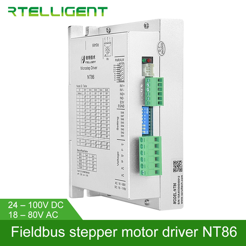 Rtelligent 2 3 phase Nema 34 NT86 18-80V RS485 Network ModBus Control Digital Stepper Motor Driver for Open Loop and Closed Loop ► Photo 1/6