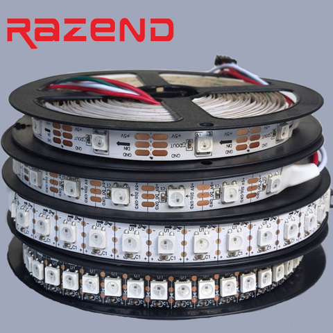 Best Price individually addressable WS2812B led strip 30/60/74/96/144leds/m WS2811 IC waterproof IP65 IP67 DC5V 1m 2m 4m 5m ► Photo 1/4