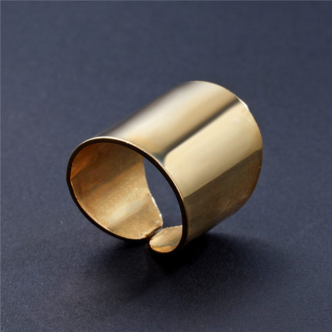 Fashion Gold Opening Ring For Women Punk Alloy Finger Rings Simple Boho Jewelry ► Photo 1/5