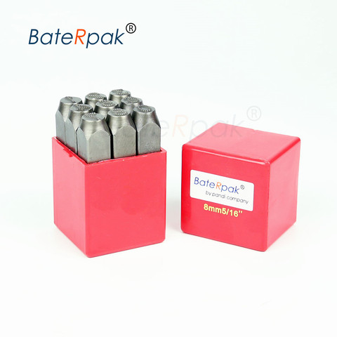 Numbers 6/7/8/10mm Dotted steel seal,BateRpak car chassis number stamp letters Steel word punch stamp/matrix dot stamp,9pcs/box ► Photo 1/3