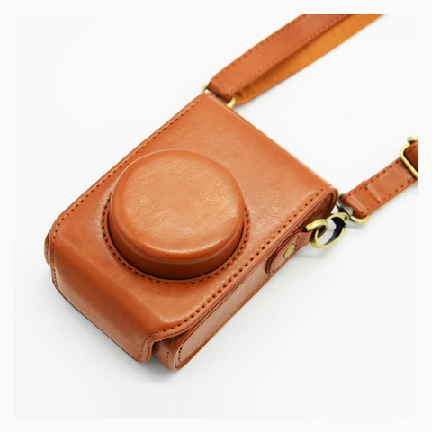 PU leather case Camera Bag Cover for Panasonic Lumix LX7 LX5 LX3 LX10 LX15 shoulder bag ► Photo 1/6